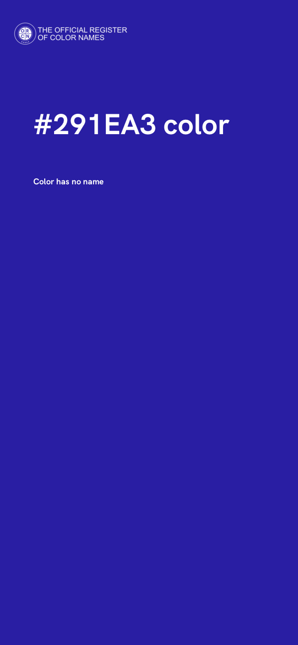 #291EA3 color image