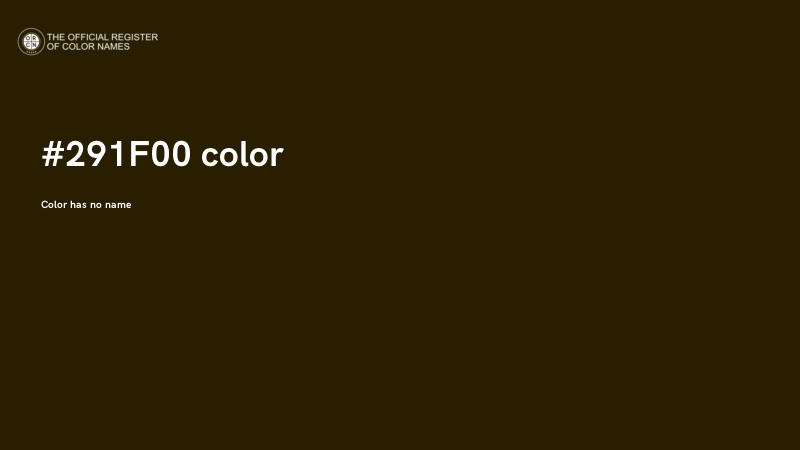 #291F00 color image