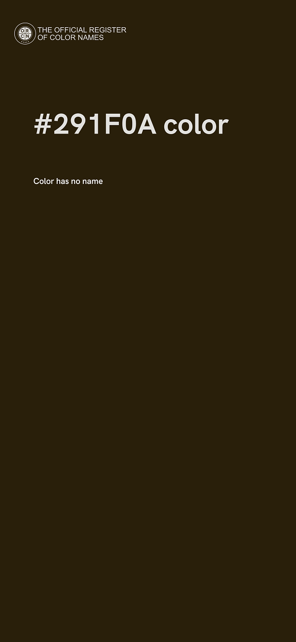 #291F0A color image