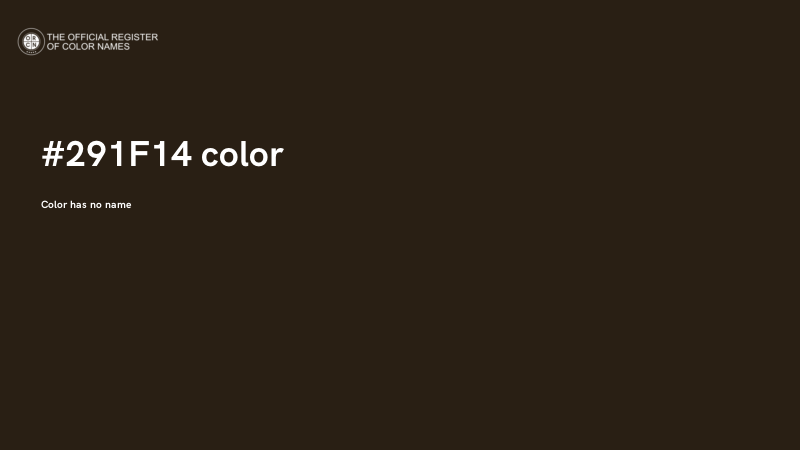 #291F14 color image