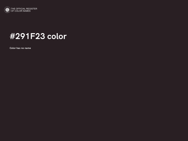 #291F23 color image