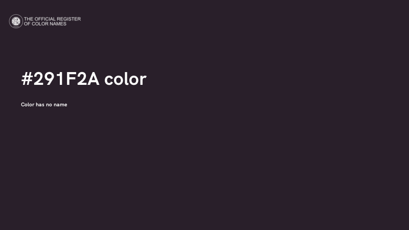 #291F2A color image
