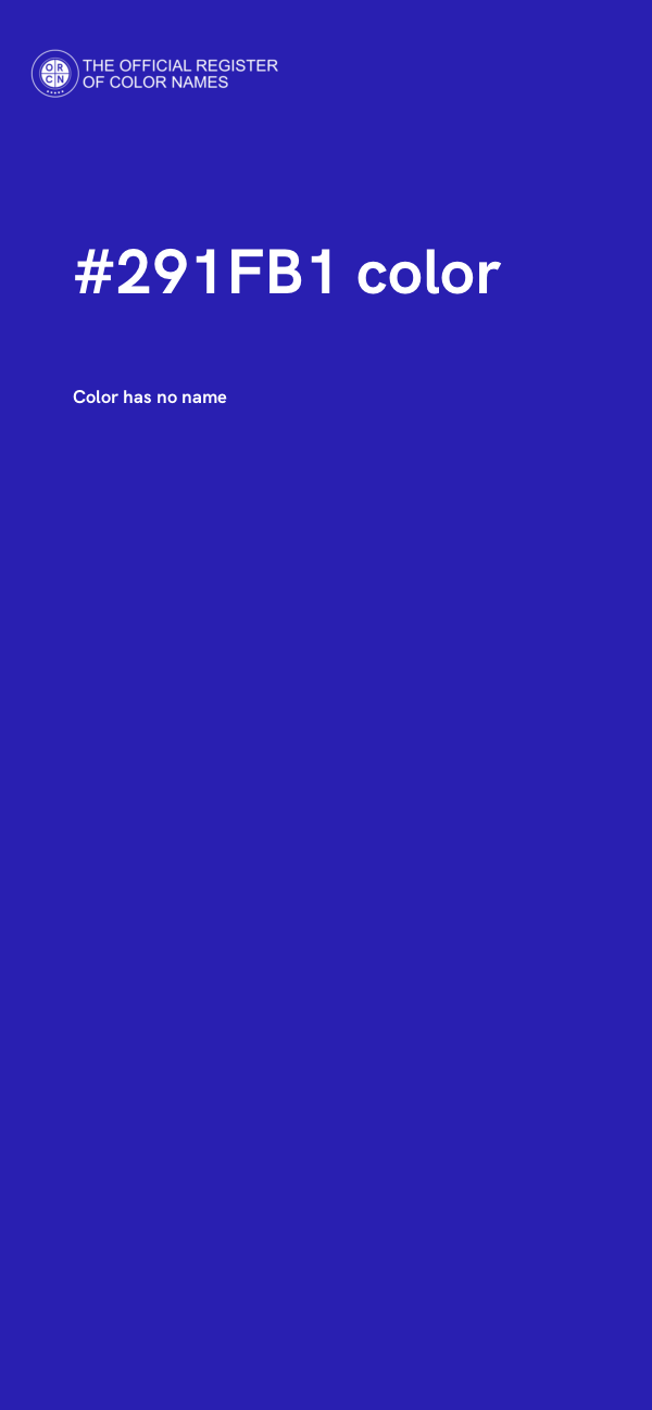 #291FB1 color image