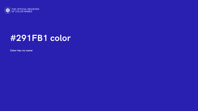 #291FB1 color image