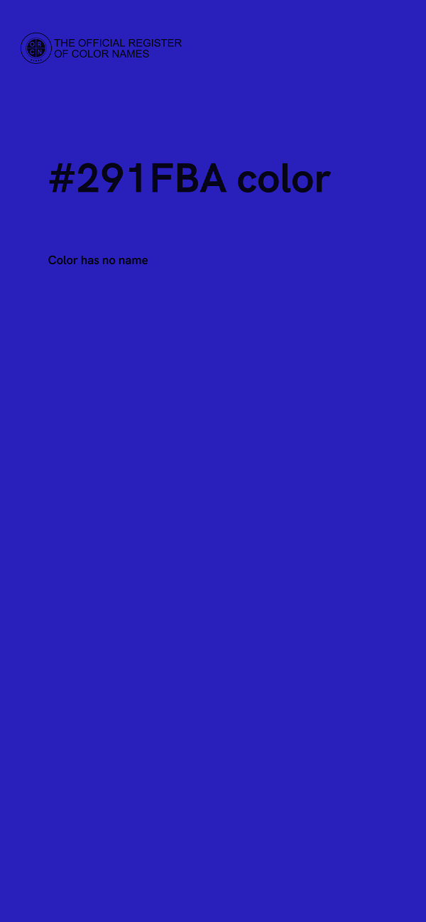 #291FBA color image