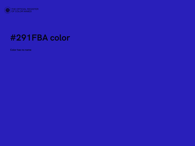 #291FBA color image
