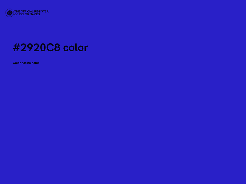 #2920C8 color image