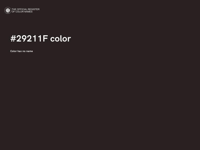 #29211F color image