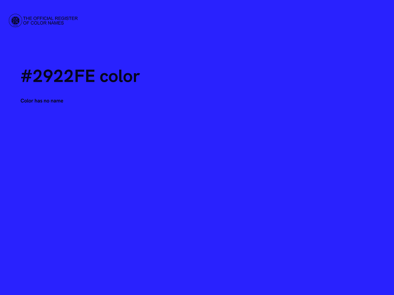#2922FE color image