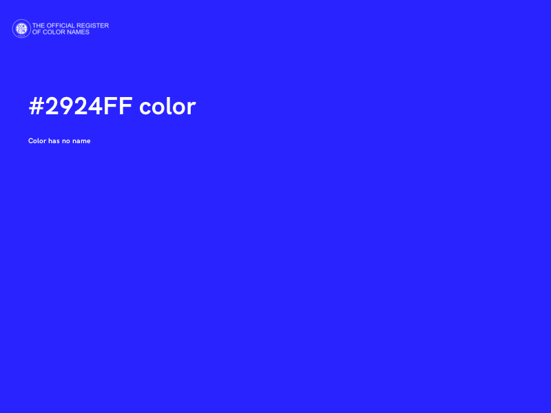 #2924FF color image