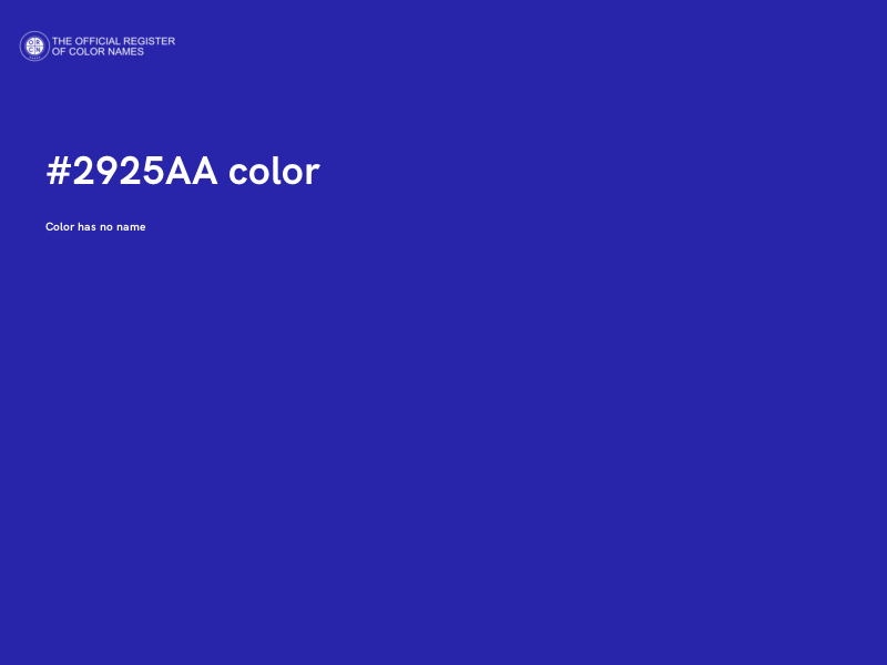 #2925AA color image