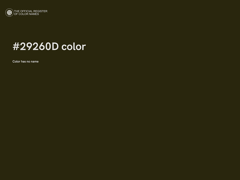 #29260D color image