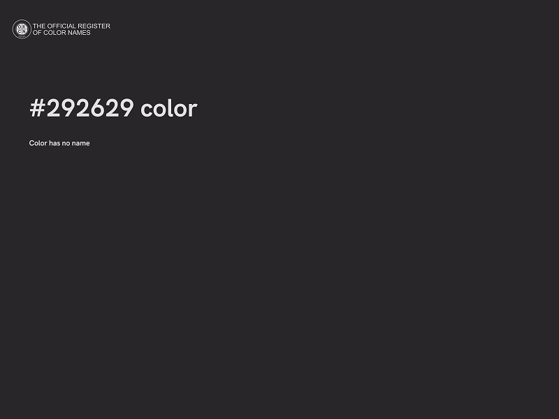 #292629 color image