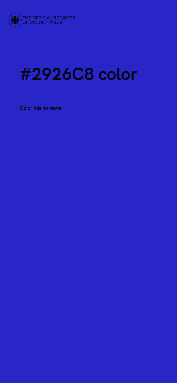 #2926C8 color image
