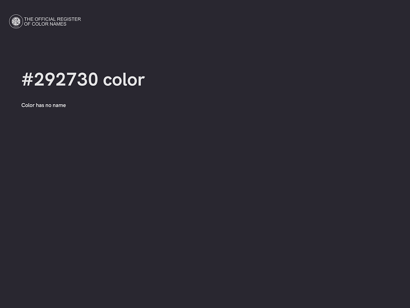 #292730 color image