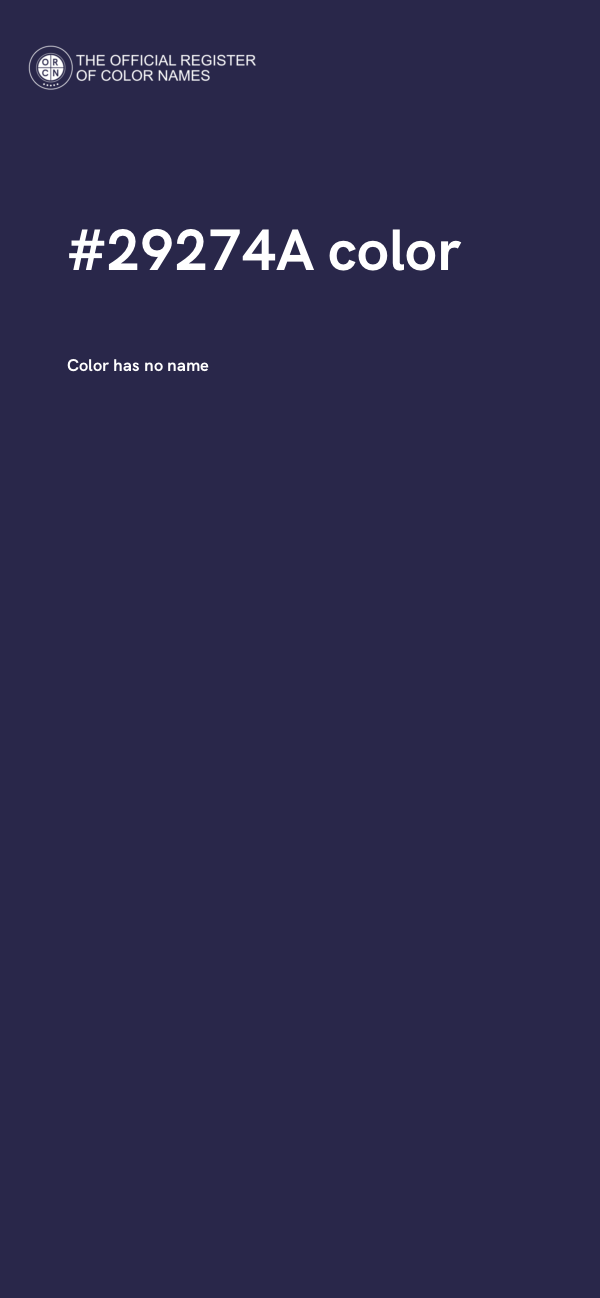 #29274A color image