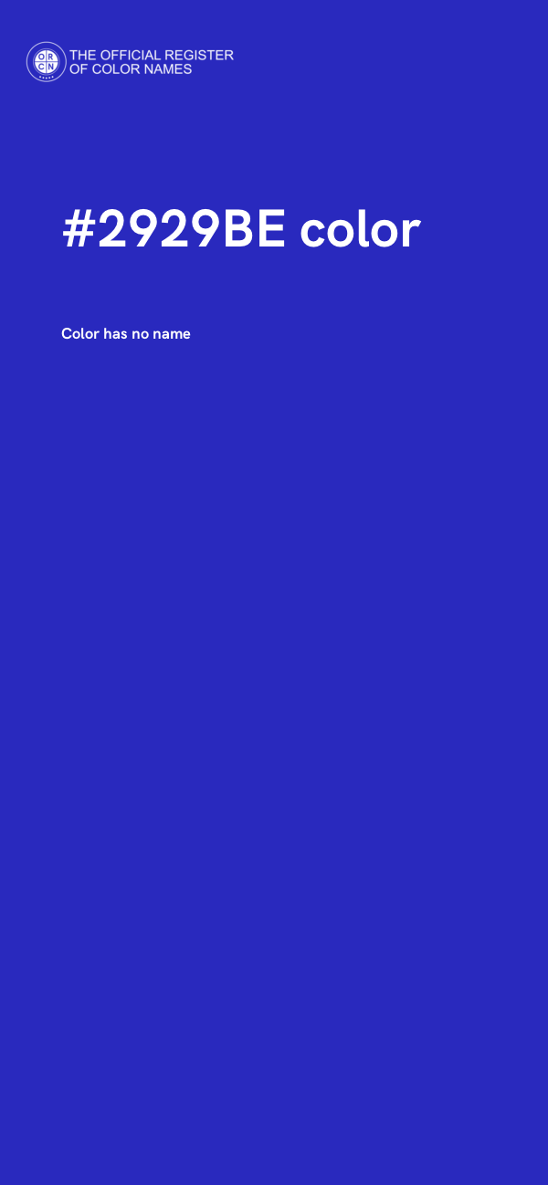 #2929BE color image