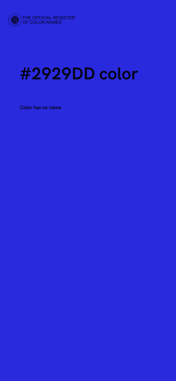 #2929DD color image
