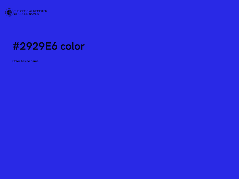 #2929E6 color image