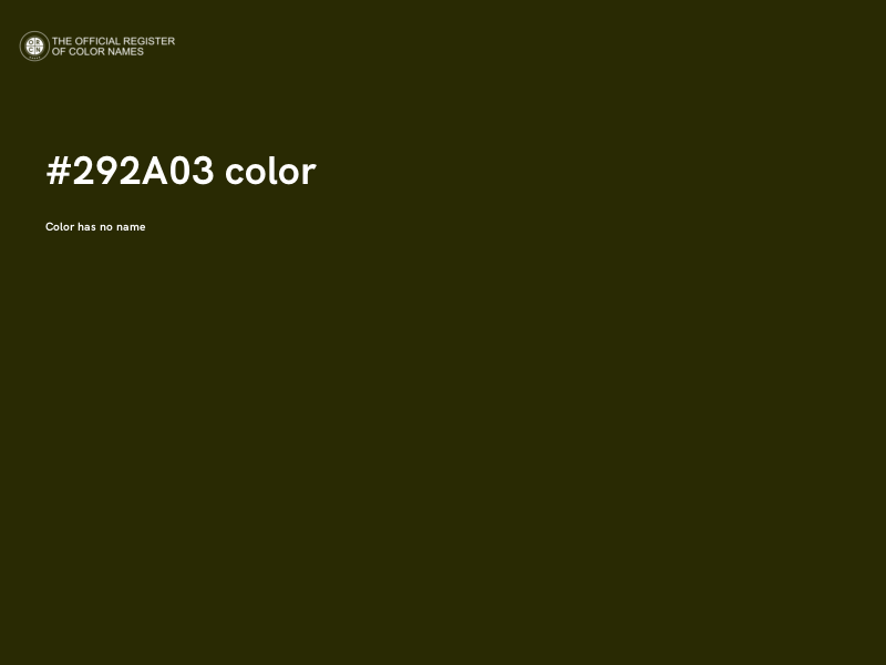 #292A03 color image