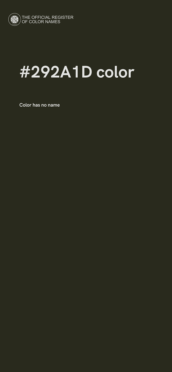 #292A1D color image