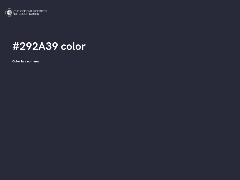 #292A39 color image