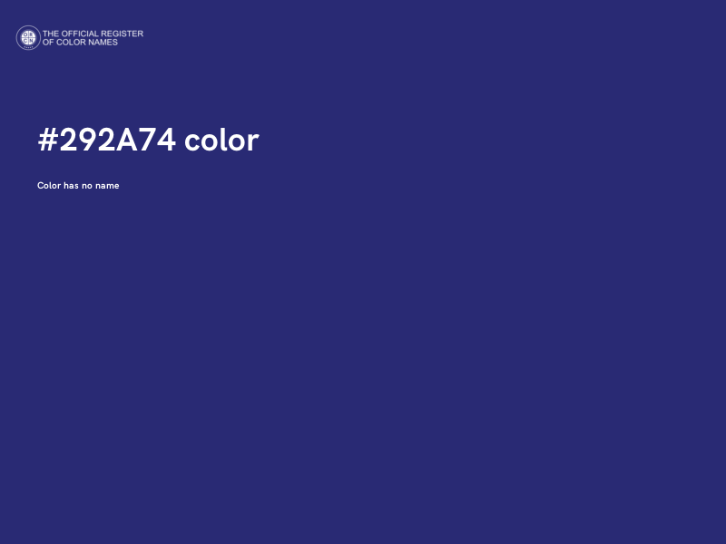 #292A74 color image