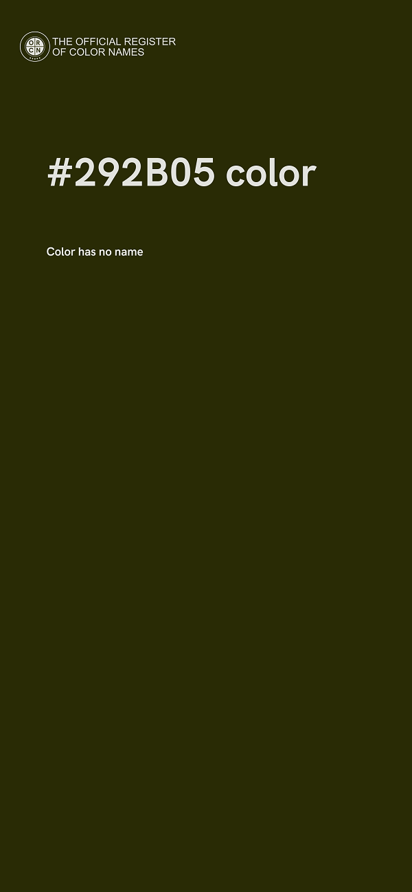 #292B05 color image