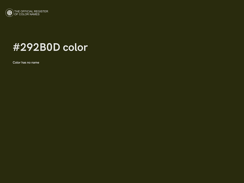 #292B0D color image