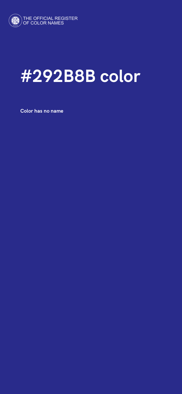 #292B8B color image