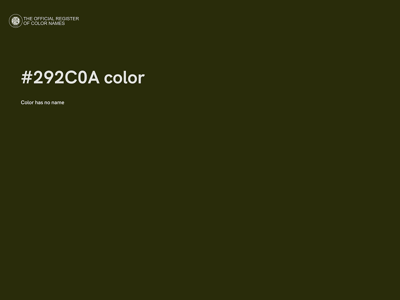 #292C0A color image