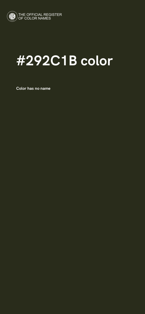 #292C1B color image