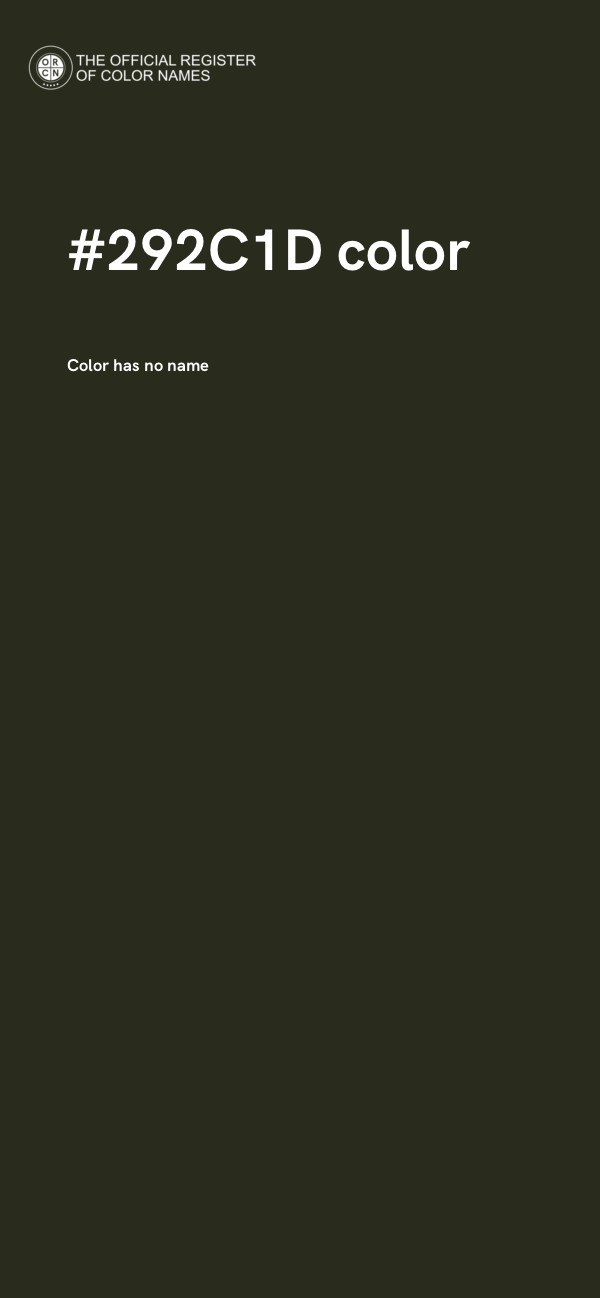 #292C1D color image
