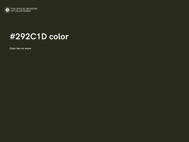 #292C1D color image