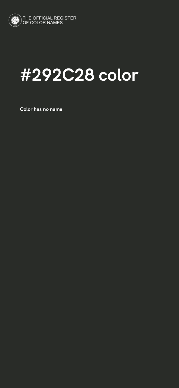 #292C28 color image