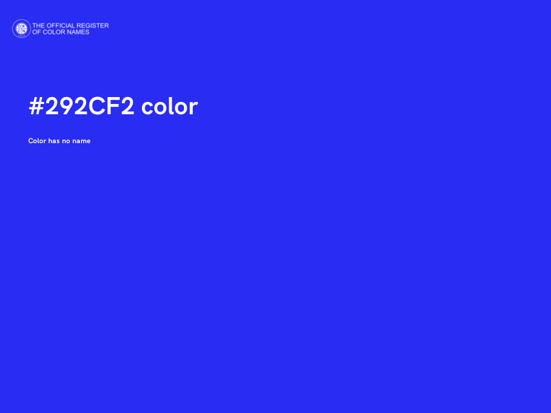 #292CF2 color image