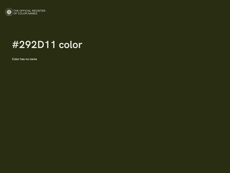 #292D11 color image