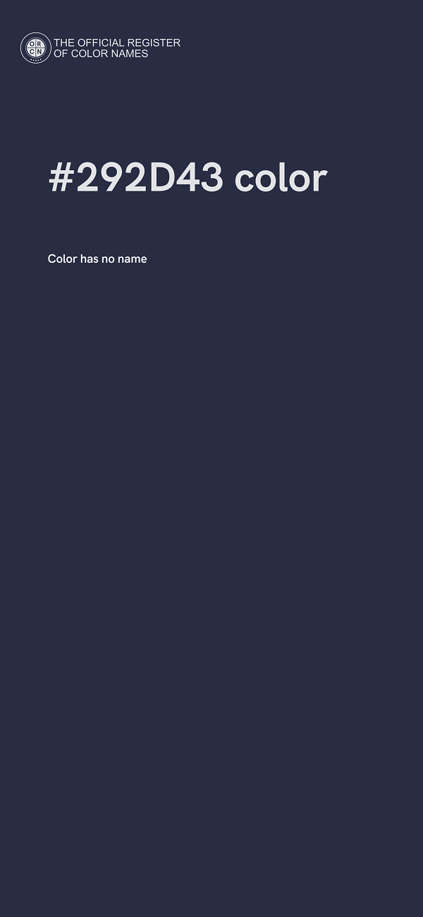 #292D43 color image