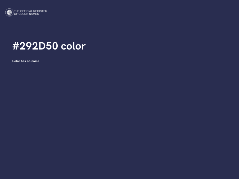 #292D50 color image