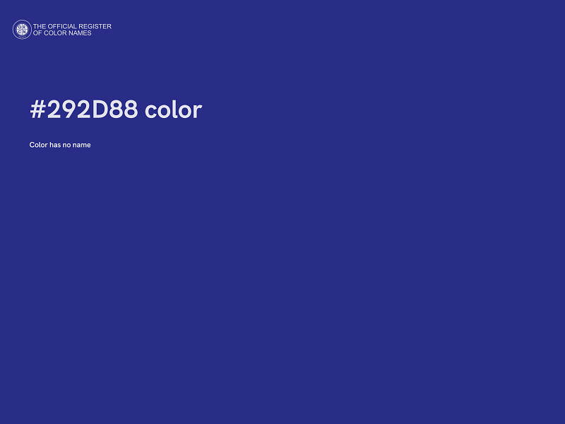 #292D88 color image