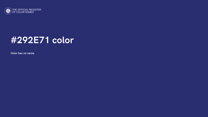 #292E71 color image