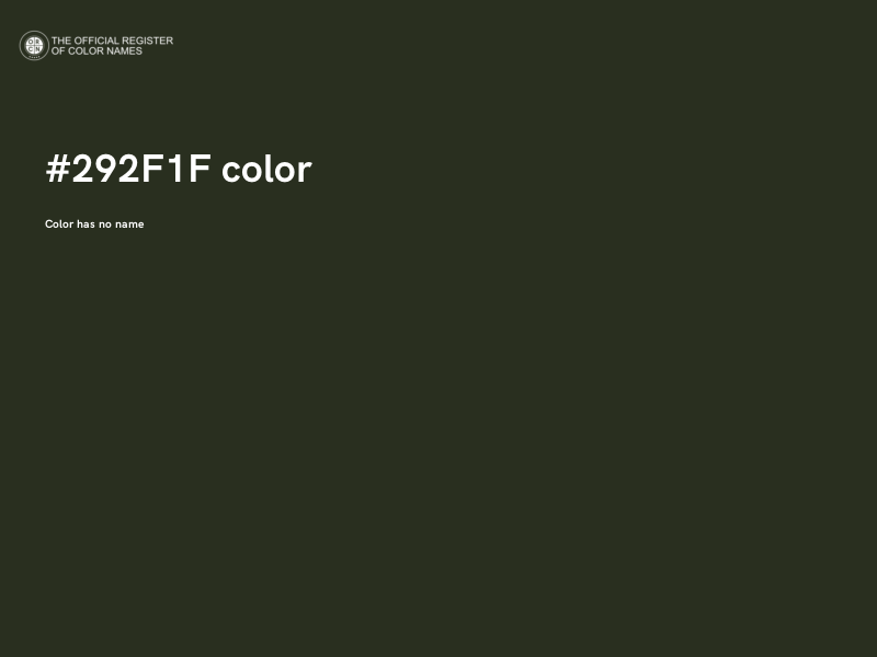 #292F1F color image