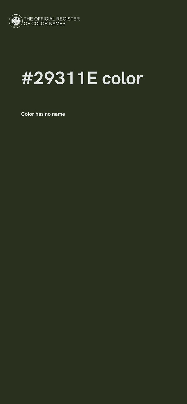 #29311E color image