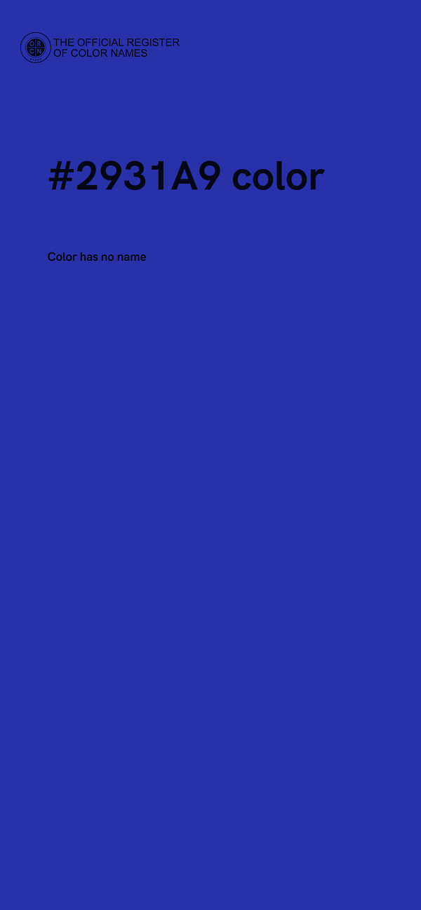 #2931A9 color image