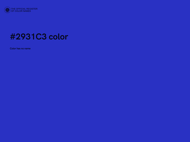 #2931C3 color image
