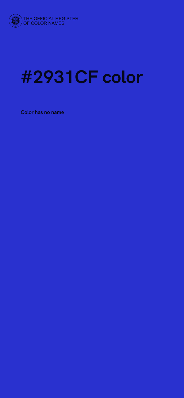 #2931CF color image