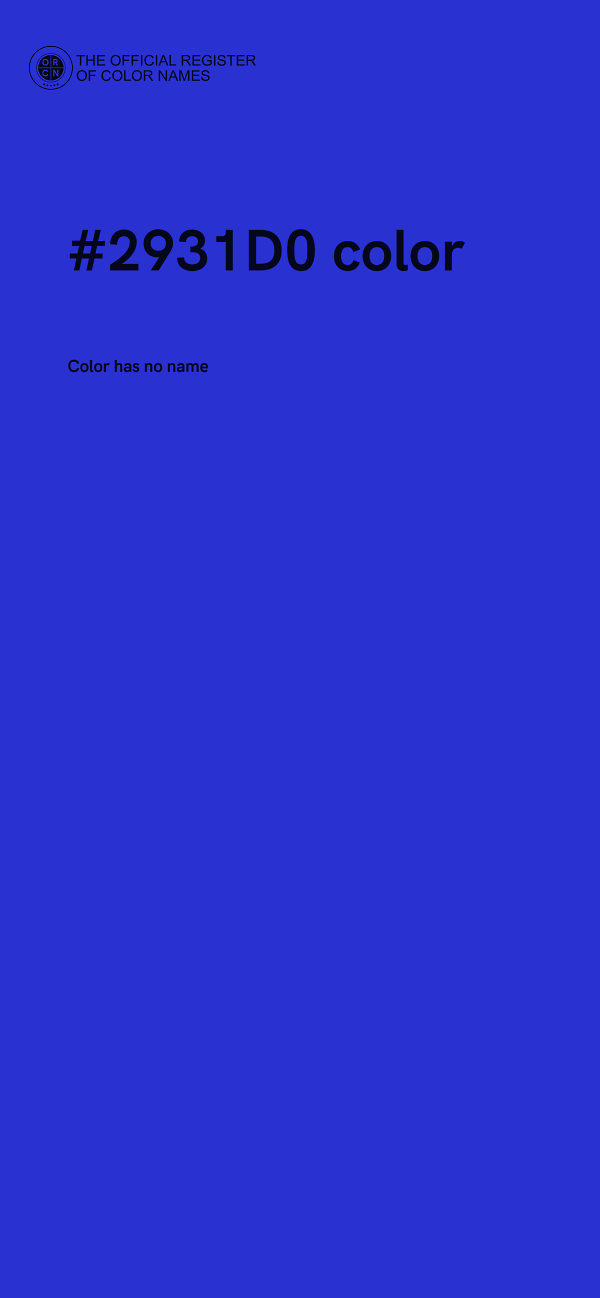 #2931D0 color image