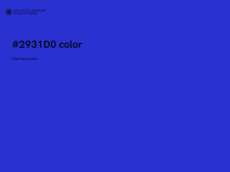 #2931D0 color image