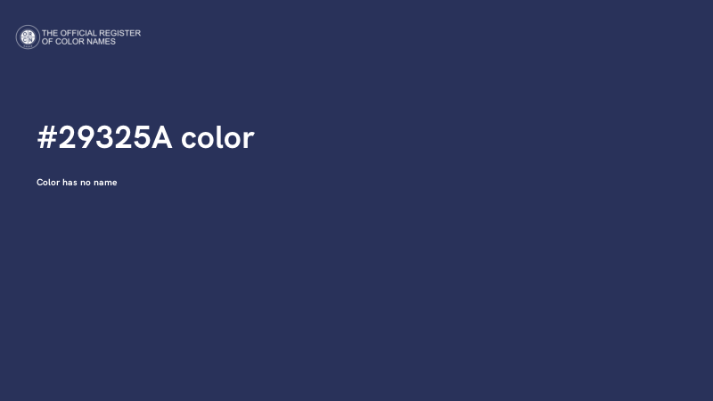 #29325A color image