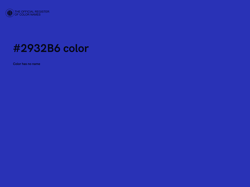 #2932B6 color image